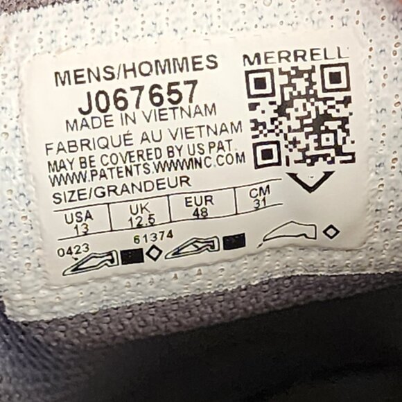 MERRELL TRAIL GLOVE 7 Monument | 13 | Mesh Trail Running Shoes Vibram J067657 - Picture 8 of 9